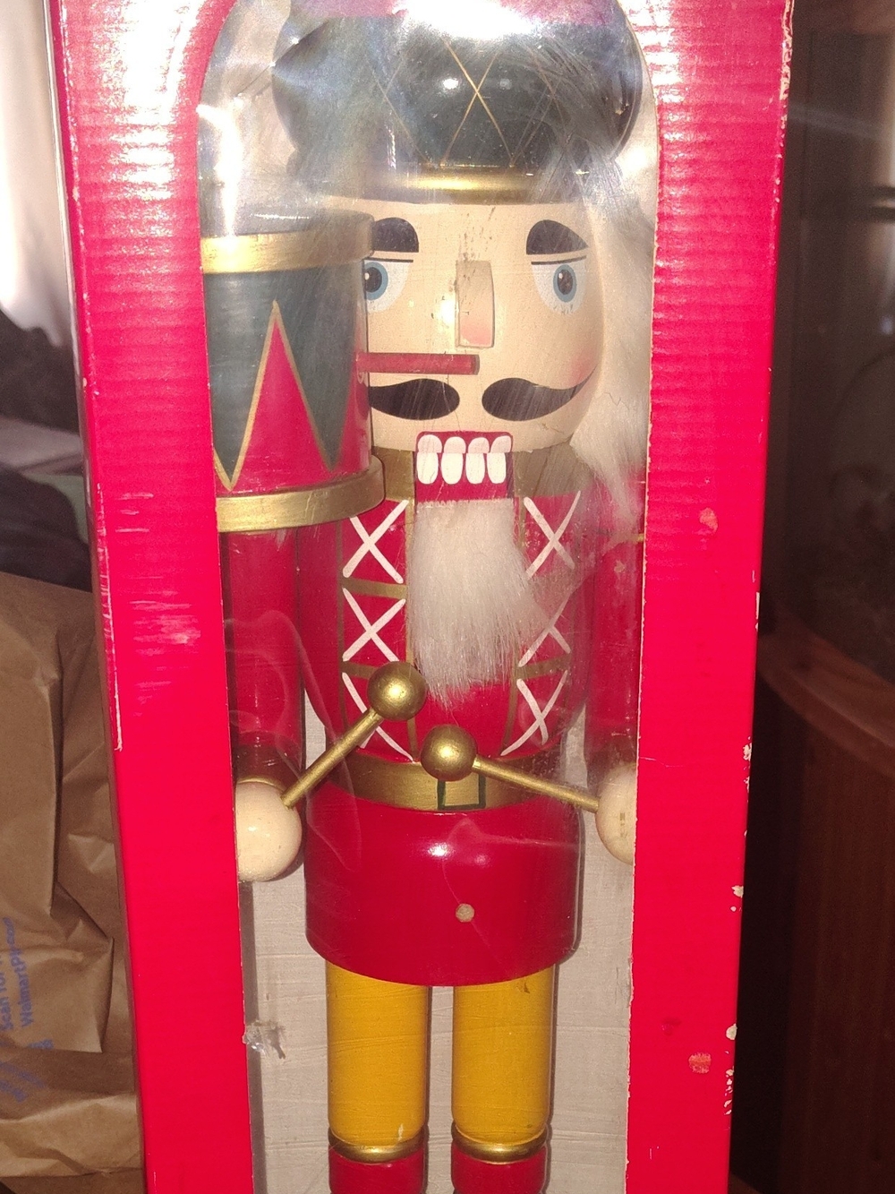 NEW! TIMELESS TREASURES 20" NUTCRACKER DRUMMER, WOODE